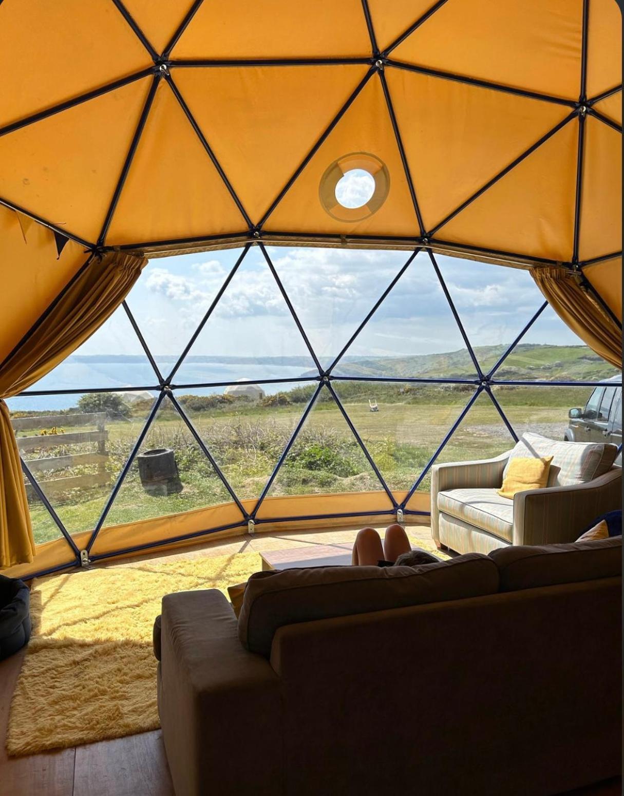 Geodome With Sea Views Near Pendine Villa Eksteriør bilde