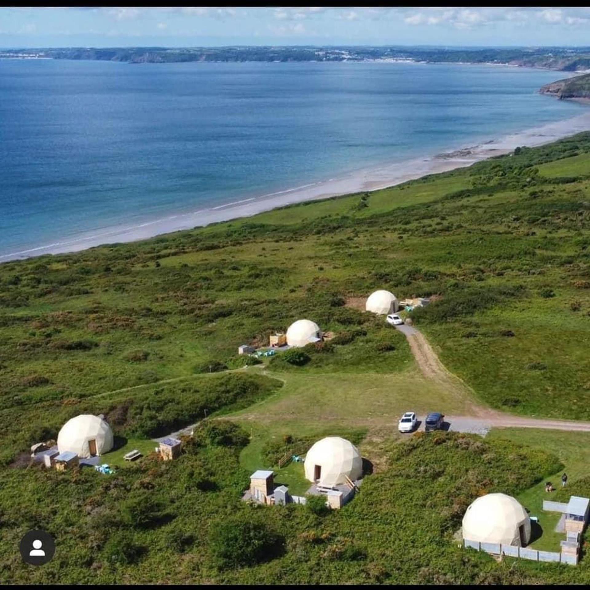 Geodome With Sea Views Near Pendine Villa Eksteriør bilde